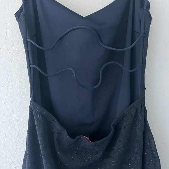 Misty Rose Blue Shimmering Homecoming Dress - Picture 4 of 4